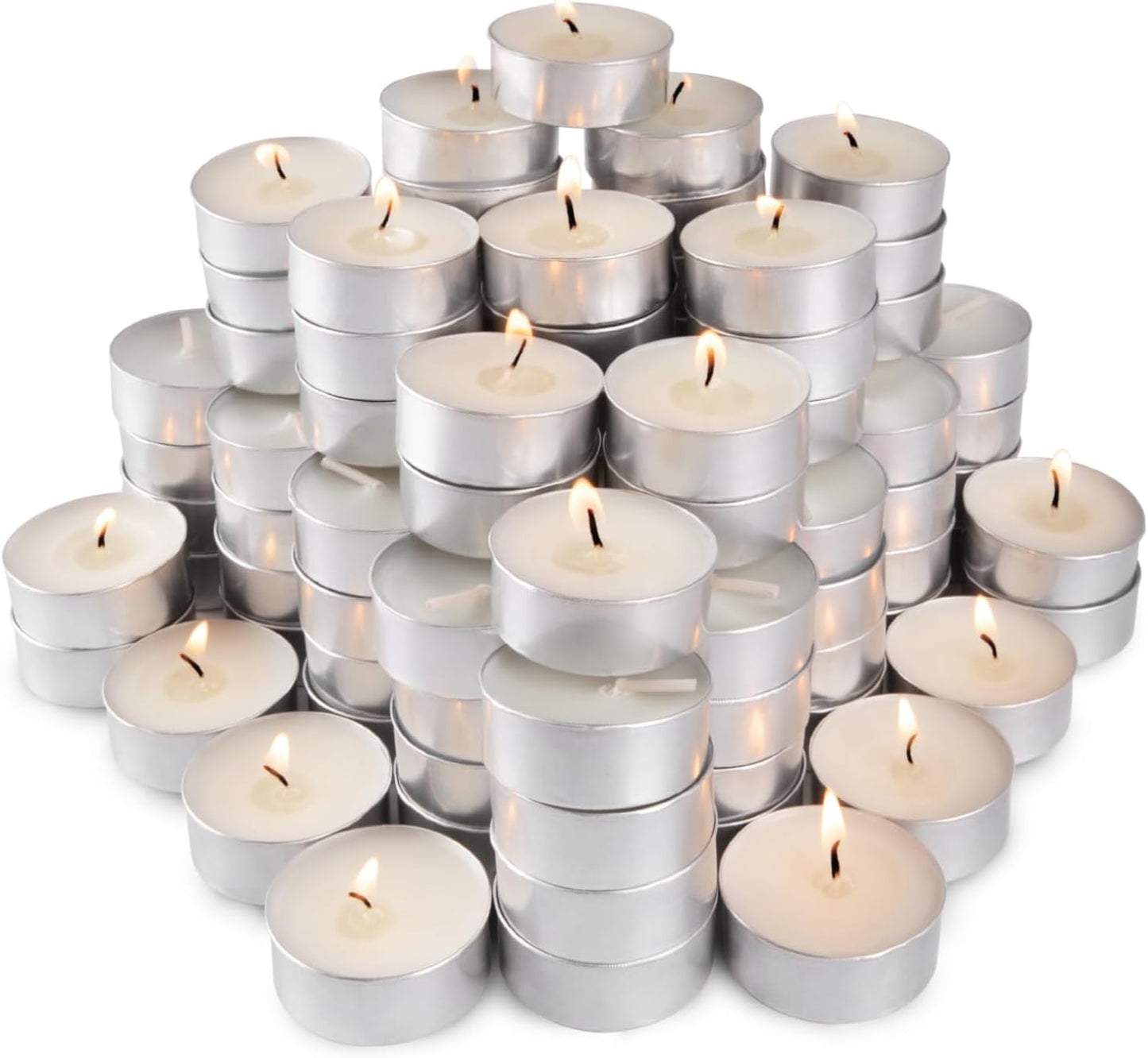 Unscented Tea Lights Candles 6 pcs