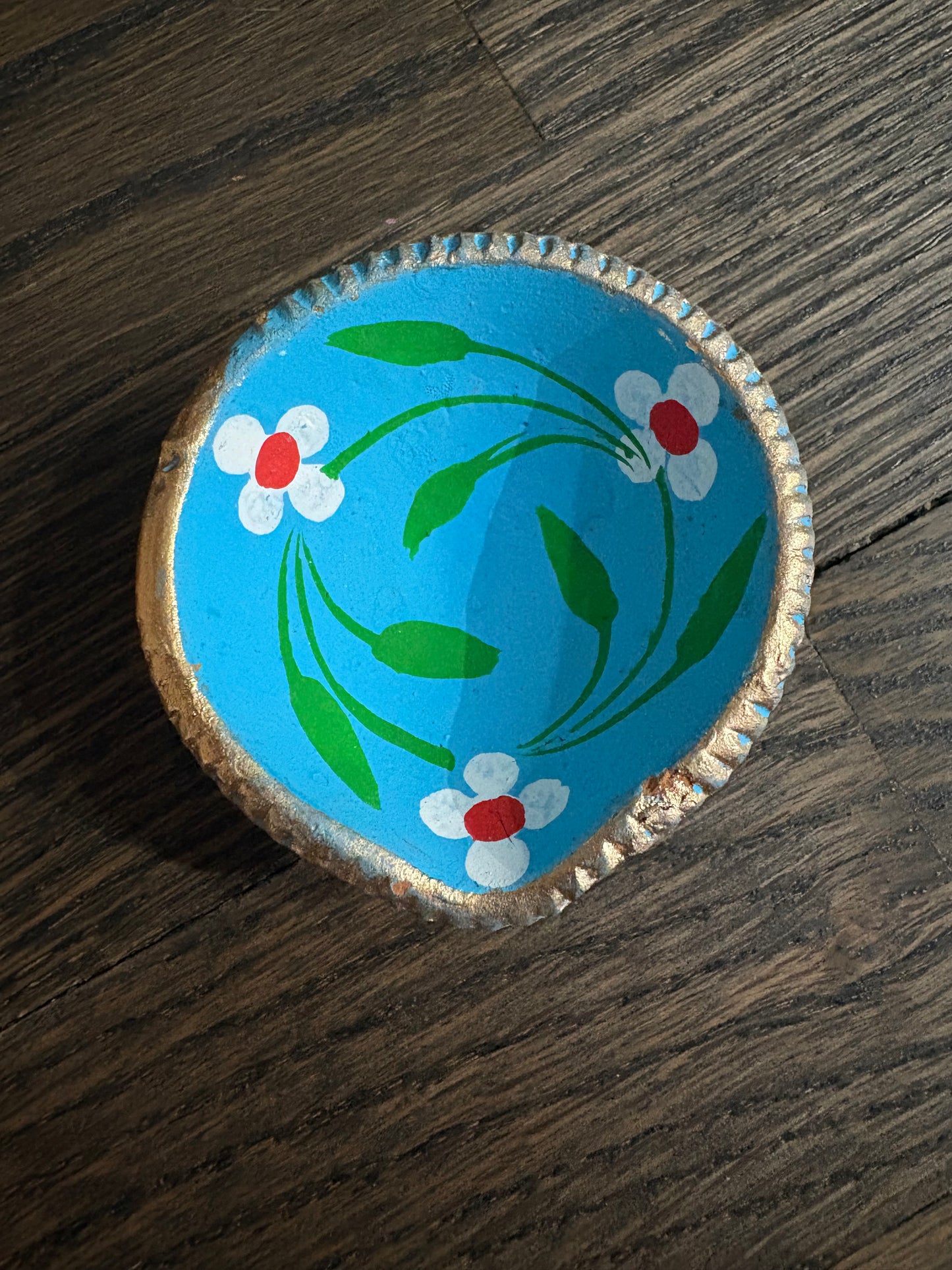 Hand Painted Clay Diya For Diwali