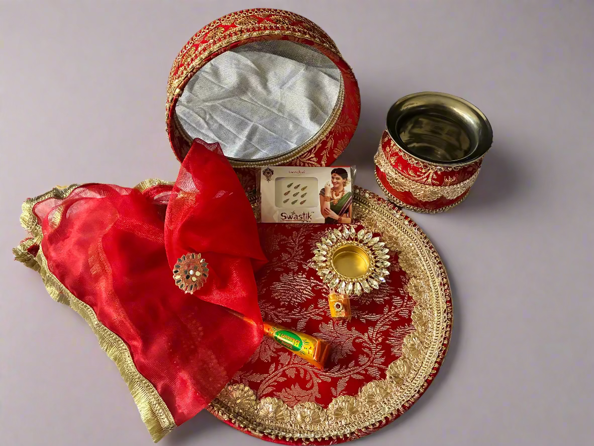 Karwa Chauth Thali Set – Celebrate Tradition in Style