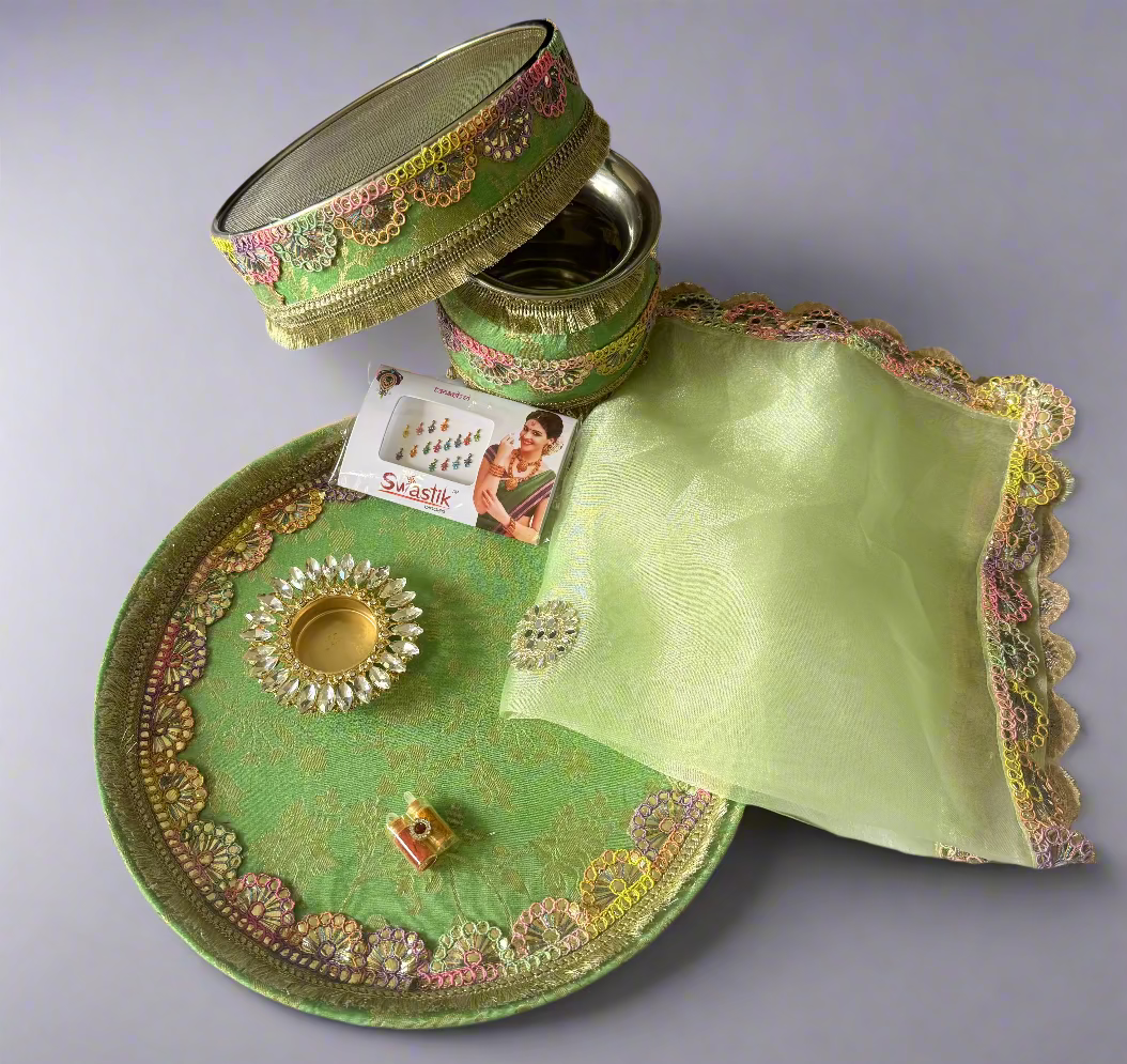 Karwa Chauth Thali Set – Celebrate Tradition in Style