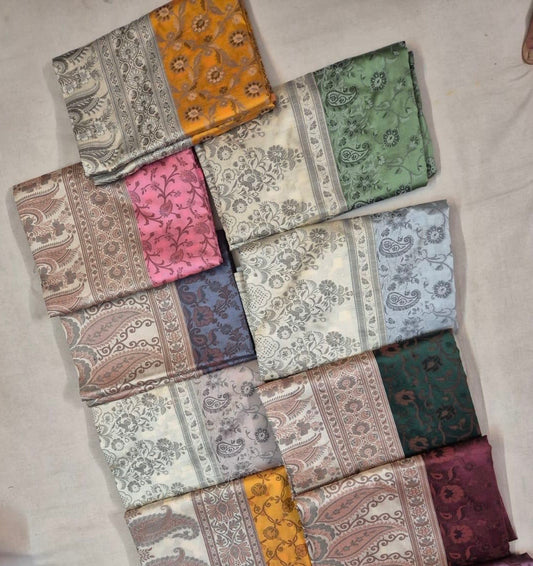 Pashmina Silk Saree Collection, Traditional Indian, Handwoven, Multiple Colors, Wedding & Festival Wear