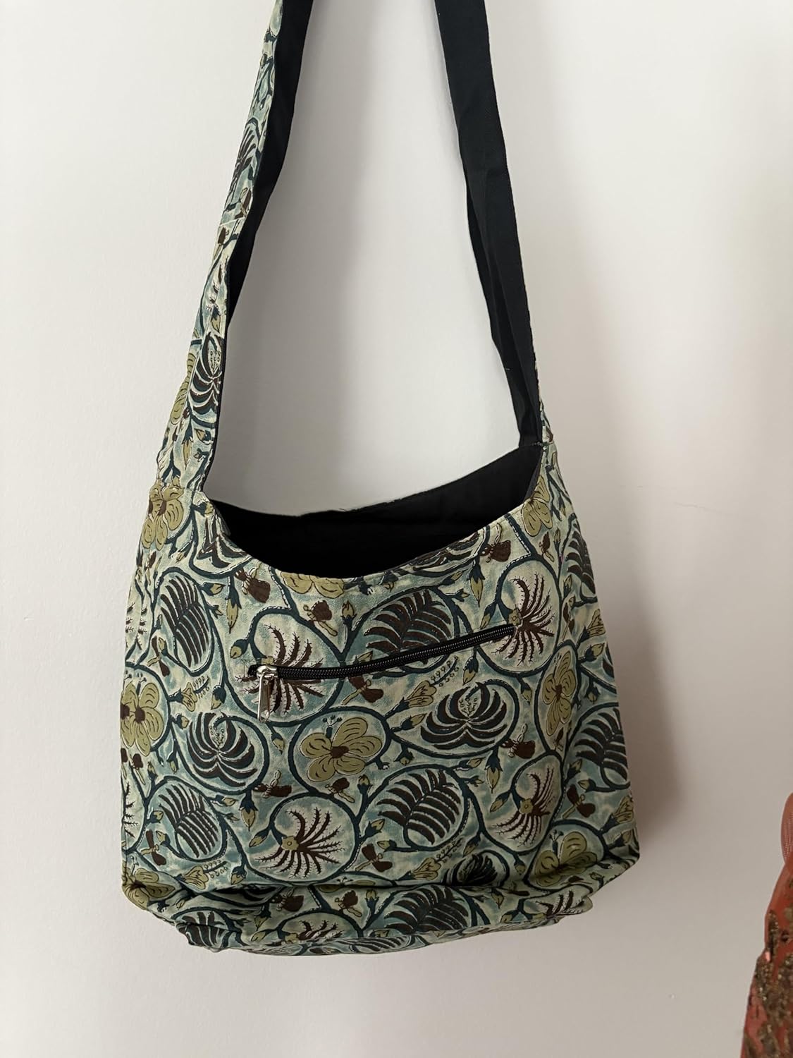 Women’s Bag – Handbag, Cotton Hippie Hobo Boho Shoulder Sling Messenger Tote Crossbody Purse | Swirl Blue & Teal