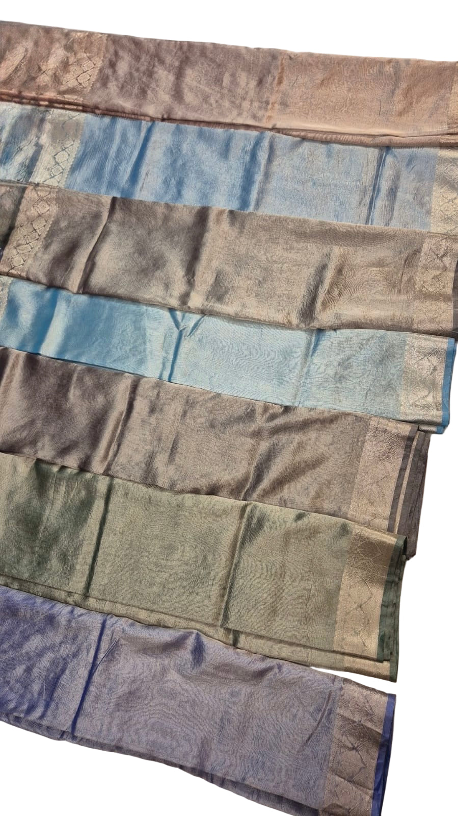 Tissue sarees, Traditional Indian, Handwoven, Multiple Colors, Wedding & Festival Wear