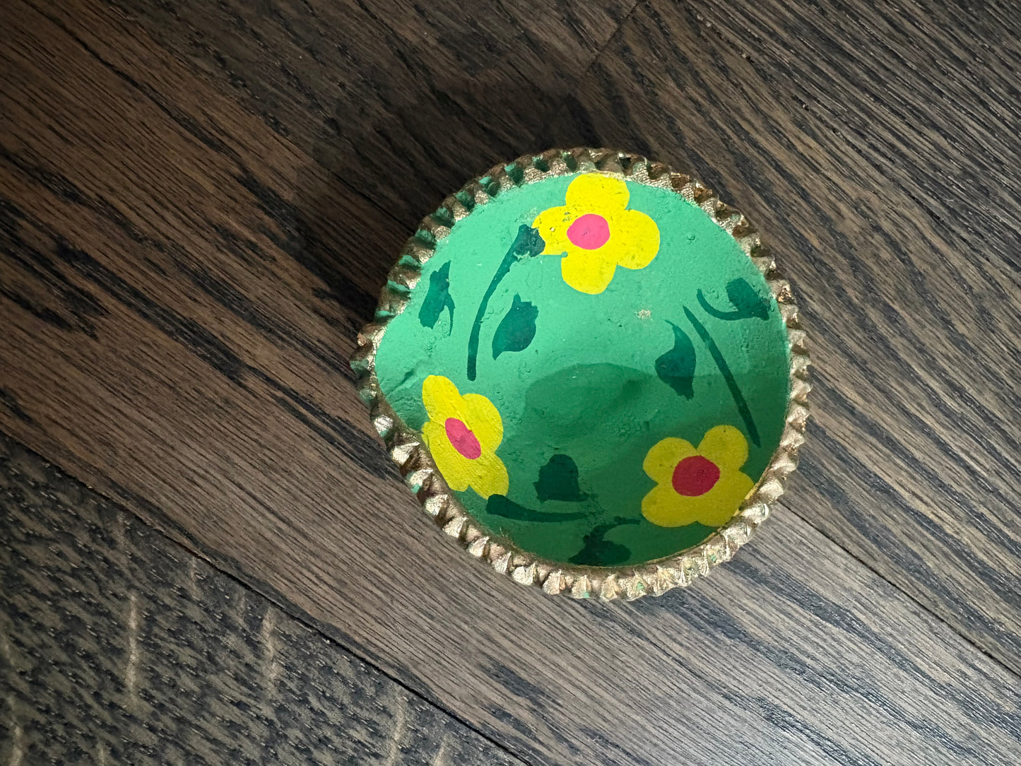 Hand Painted Clay Diya For Diwali