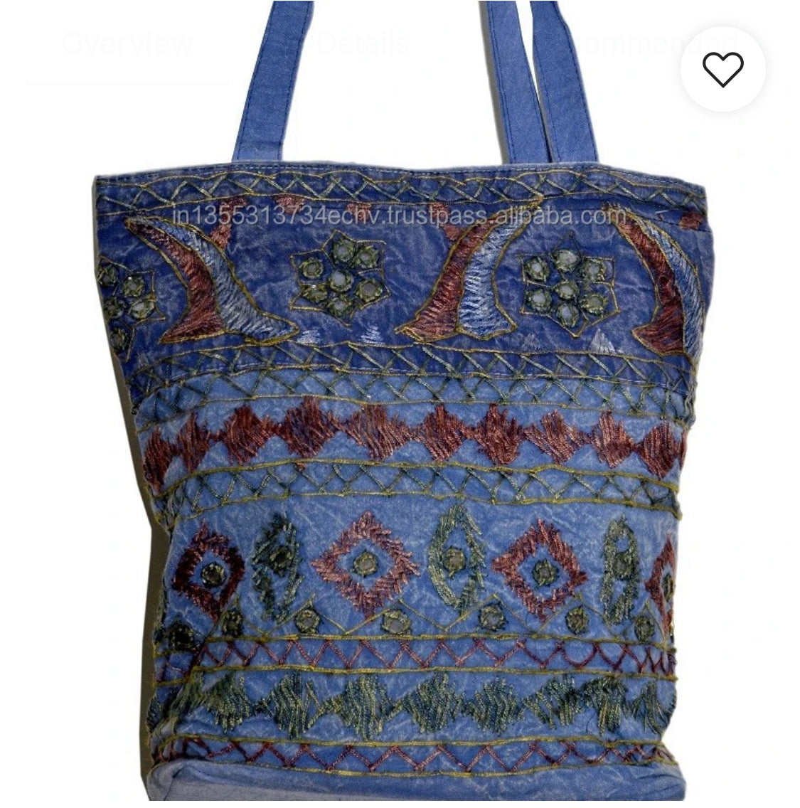 Handmade Ethnic Indian Tote Bag