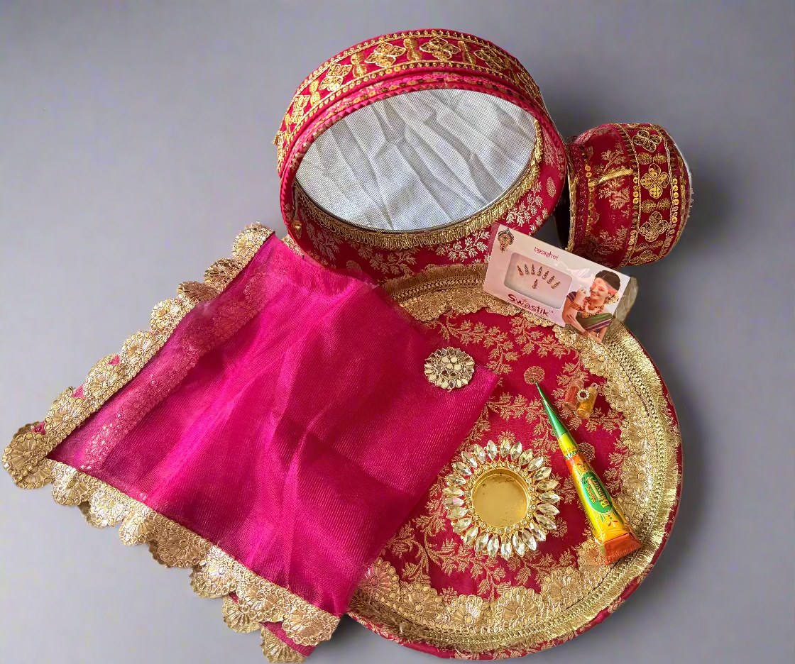 Karwa Chauth Thali Set – Celebrate Tradition in Style